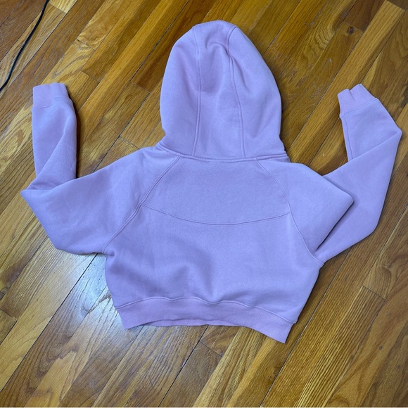 Alphalete Pink Script Logo Cropped Hoodie Women's Size Small - Picture 12 of 13